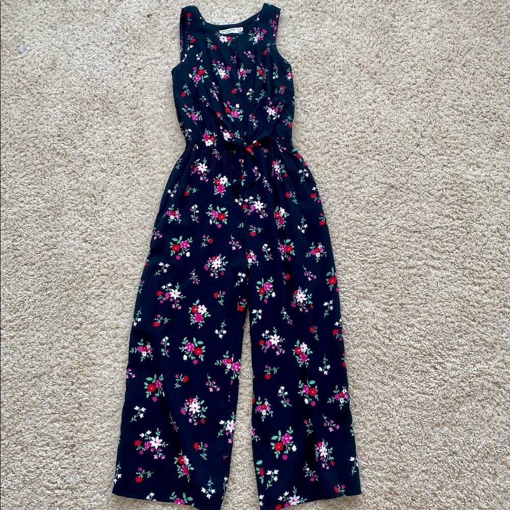 Abercrombie kids floral jumpsuit